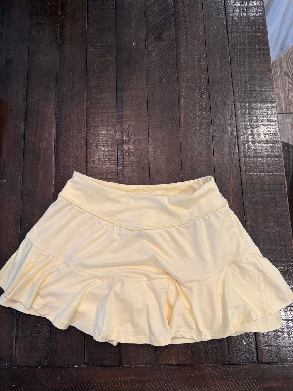 all in motion Light Yellow Ruffle Skirt